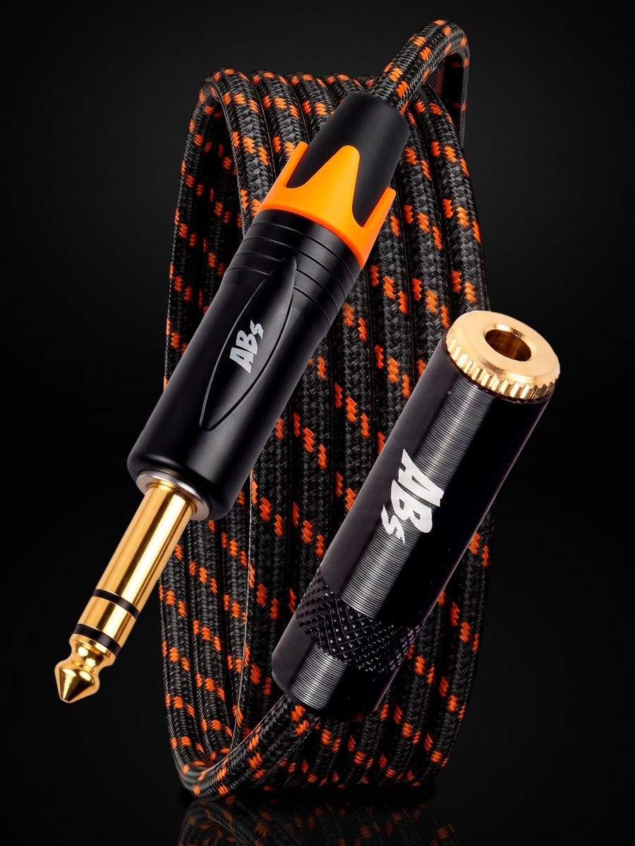 Удлинитель Jack 6.3 (папа) — Jack 3.5 (мама), 3 м