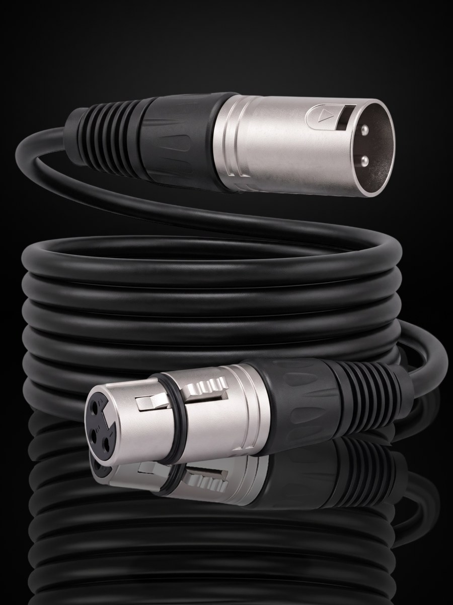 Кабель XLR (папа) — XLR (мама), 1 м